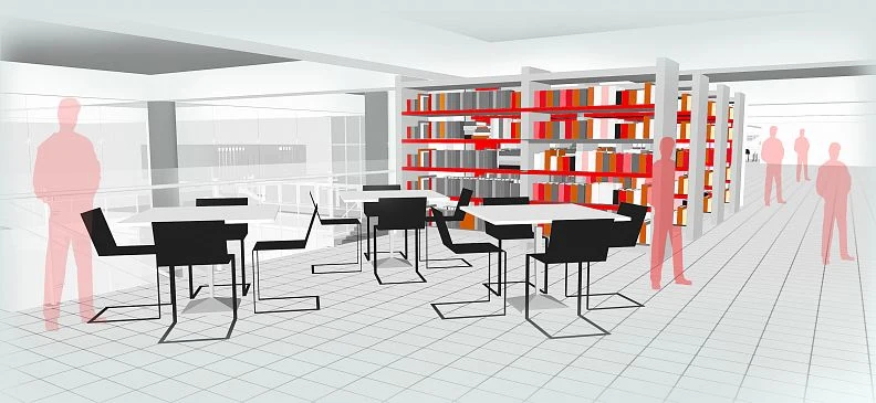 Interior reading area